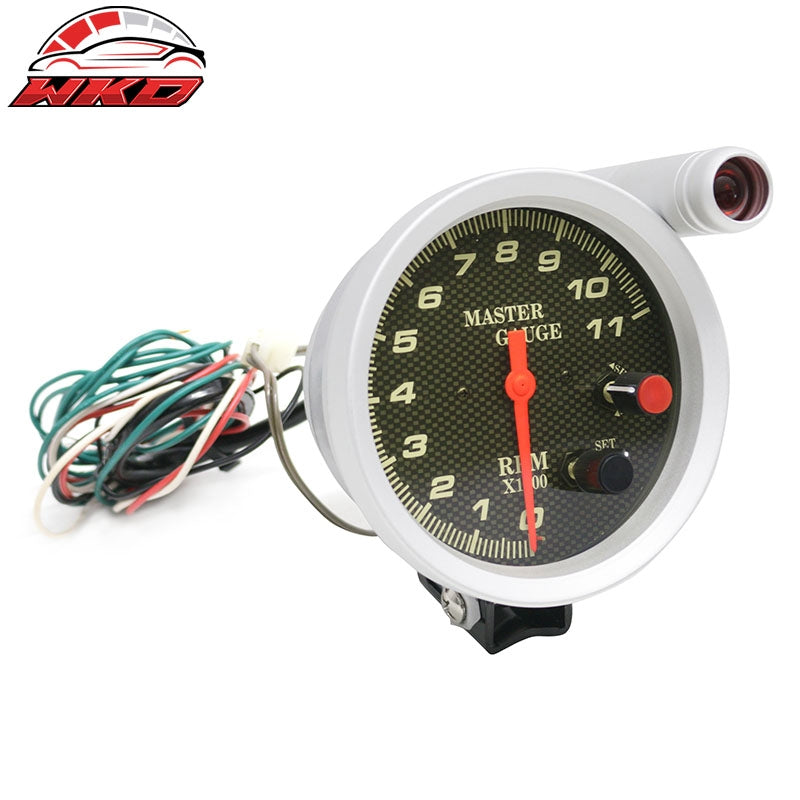 5" 11000 RPM Universal Auto Car Tachometer Gauge Steel 7 Colors