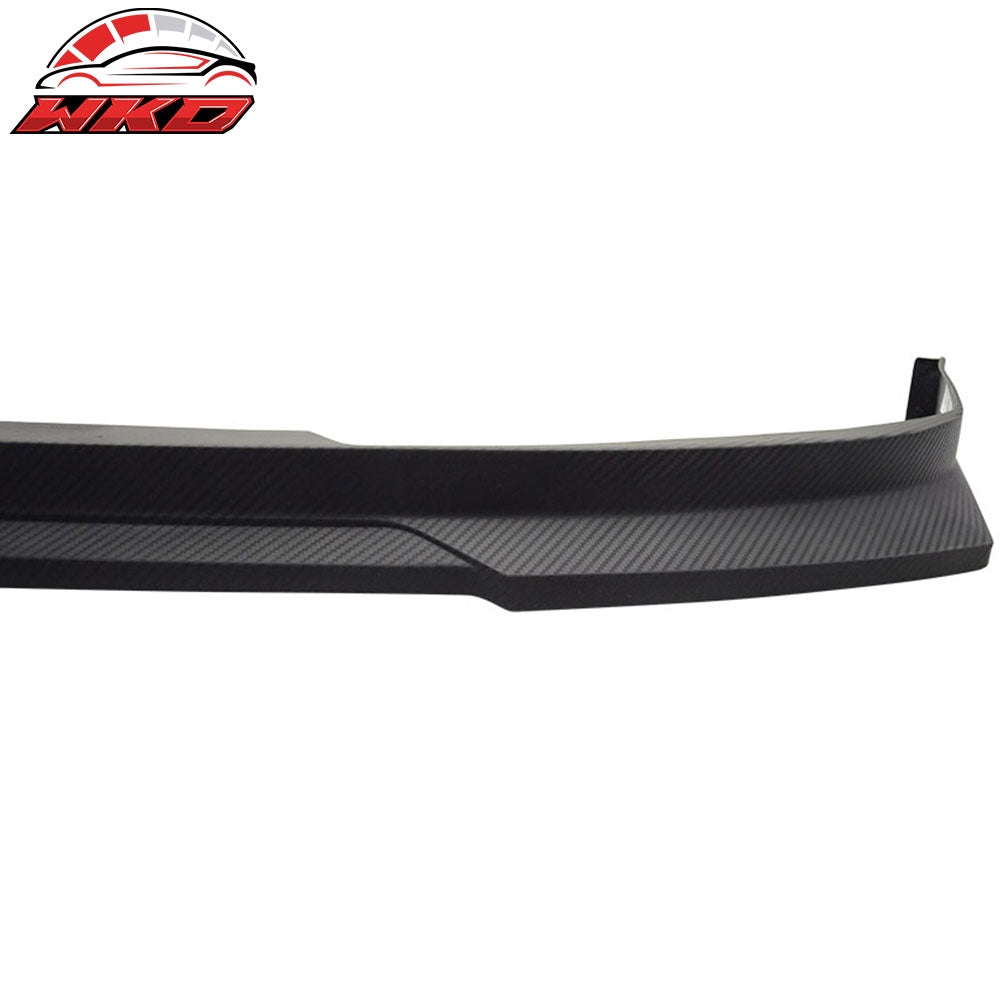 Fits 01-02 Accord Coupe HC1 Front Bumper Lip Matte Black PP Carbon Texture