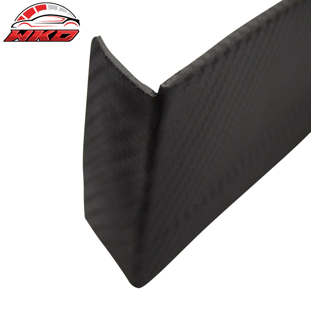 Fits 03-05 Accord HC1 Front Bumper Lip Spoiler Matt Black PP Carbon Texture