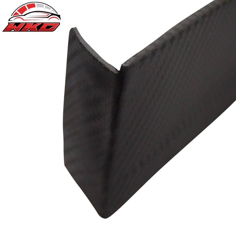 Fits 03-05 Accord HC1 Front Bumper Lip Spoiler Matt Black PP Carbon Texture