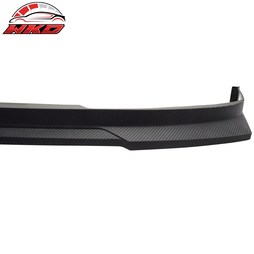 Fits 94-95 Accord HC1 Style Front Bumper Lip Matte Black PP Carbon Texture