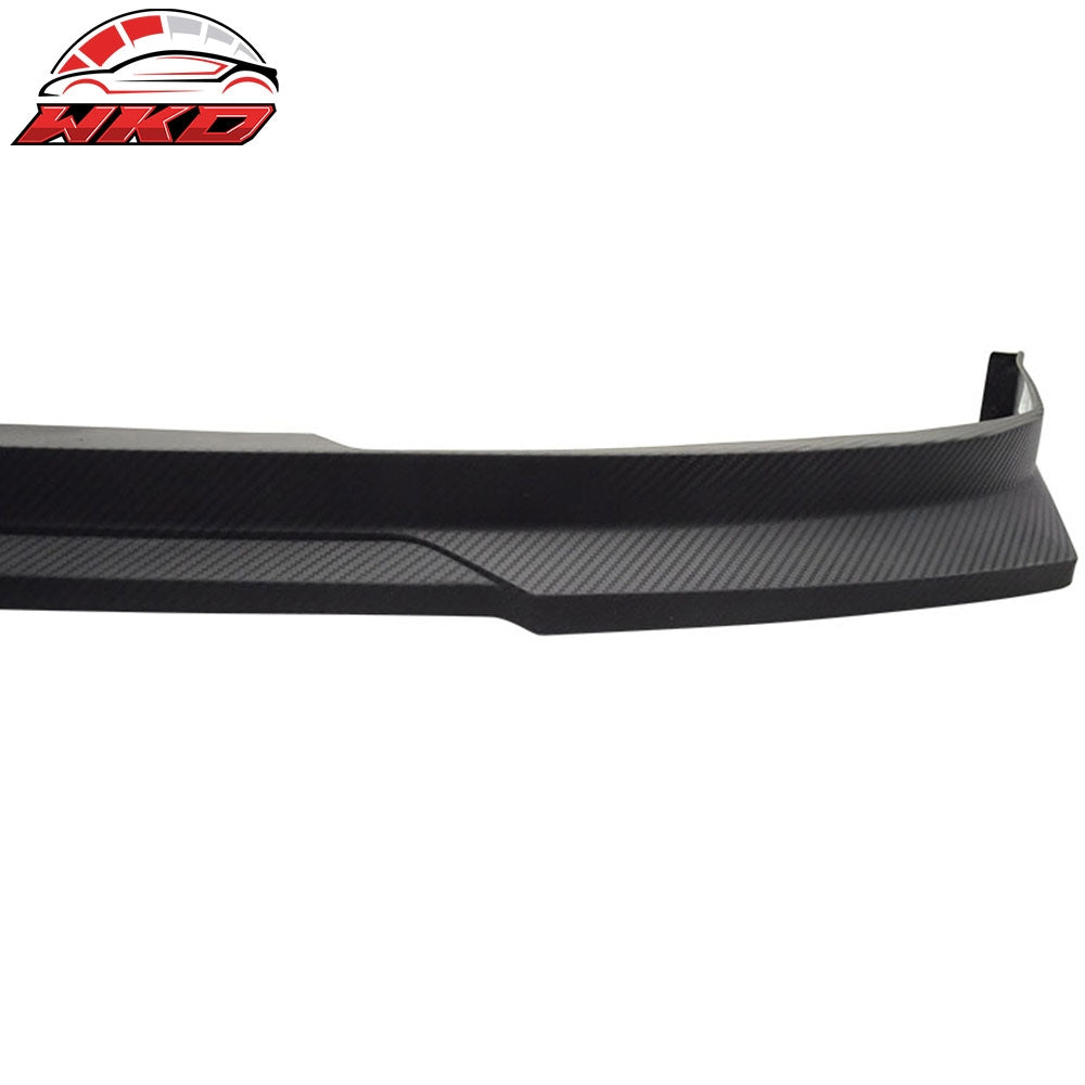 Fits 98-02 Accord 4Dr HC1 Front Bumper Lip Spoiler Matte Black PP Carbon Texture