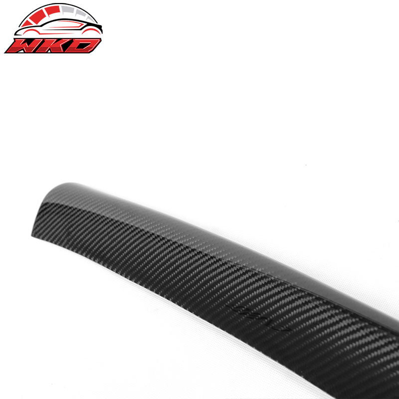 Fits 09-12 Audi A4 B8 OE Style Front Bumper Lip Carbon Fiber
