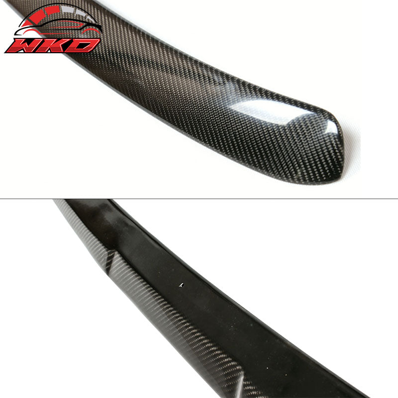 Fits 09-16 Audi A4 B8 4-Door Sedan A Style Rear Roof Spoiler Matte Carbon Fiber