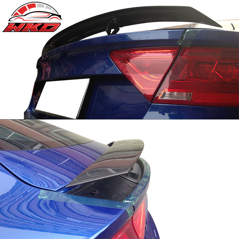 Fits 12-18 Audi A7 4G8 Sedan OE Style Trunk Spoiler Wing - Matte Carbon Fiber