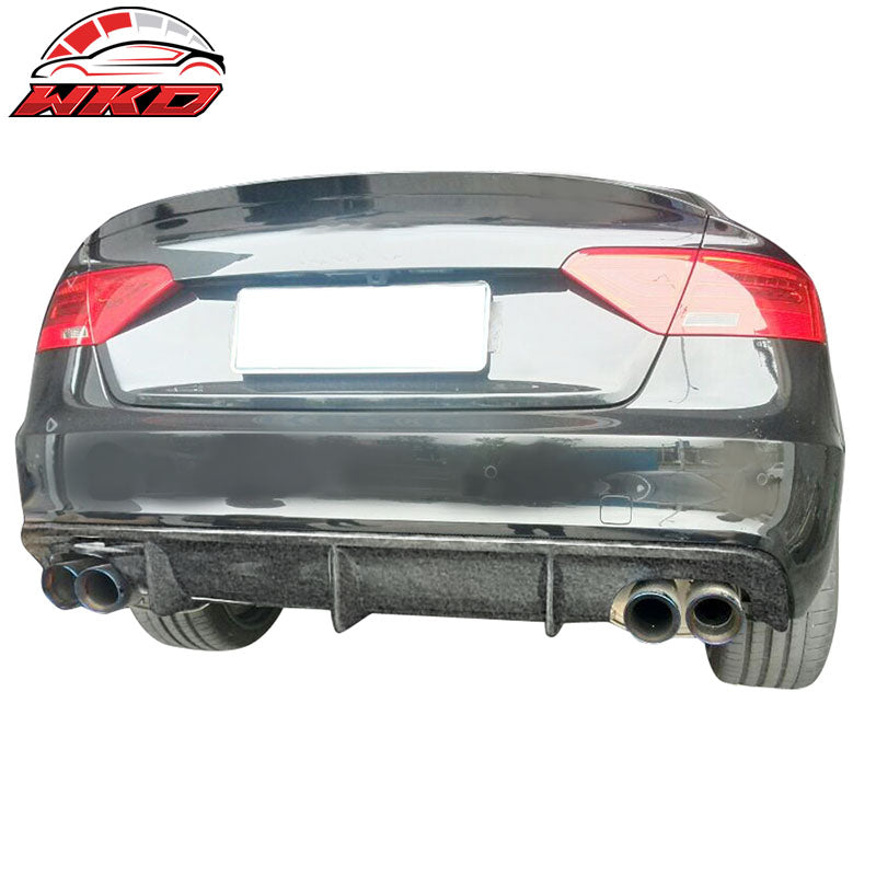 Fits 13-17 Audi S5 B8.5 Rear Bumper Diffuser Forged Carbon Fiber