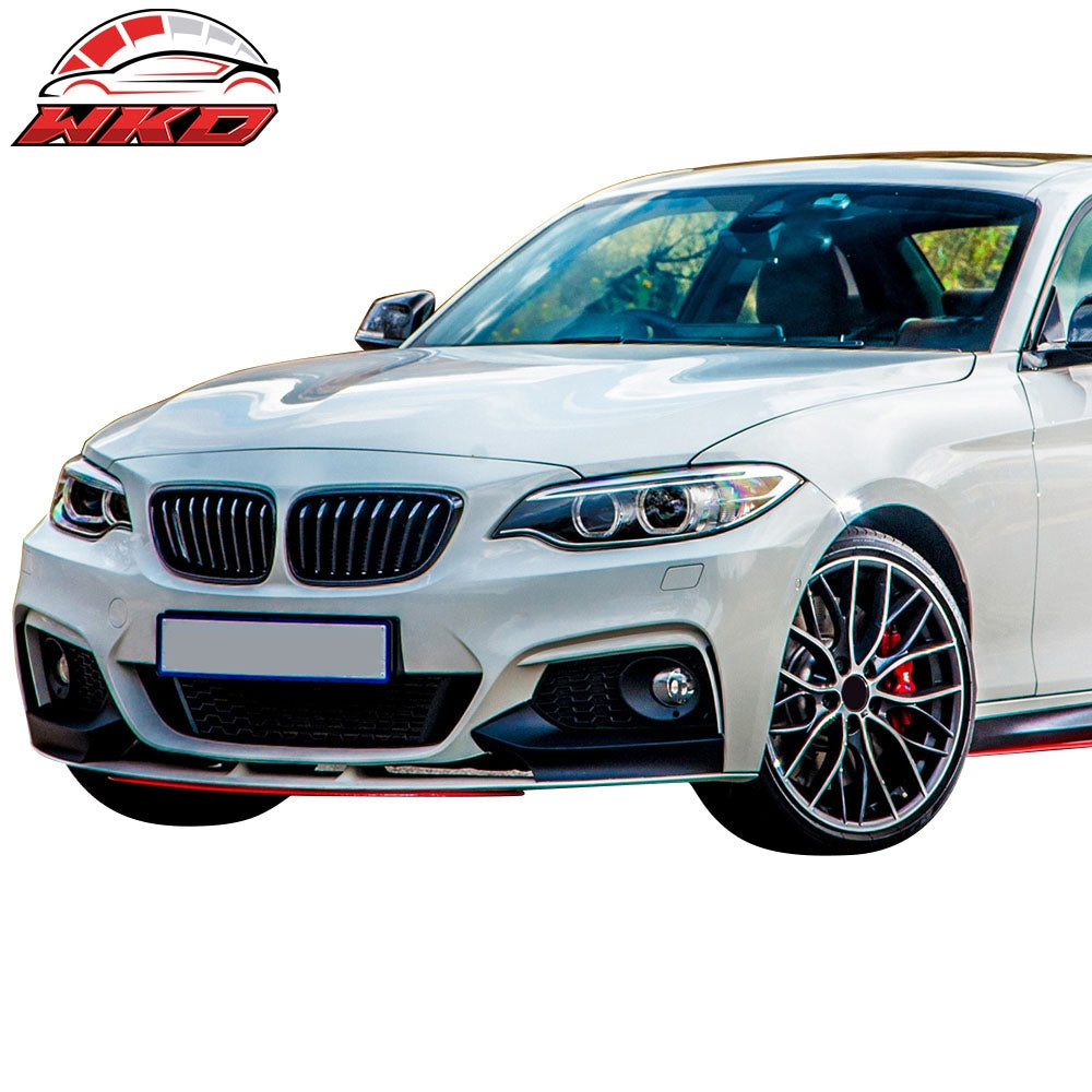 Fits 14-21 BMW F22 F23 2-Series MP Style Front Bumper Cover Kits W/Fog Lights