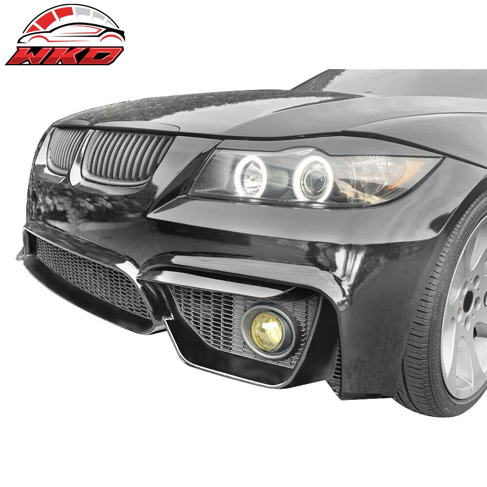 Fits 06-08 BMW E90 E91 3 Series M4 Style Front Bumper Cover Conversion - PP