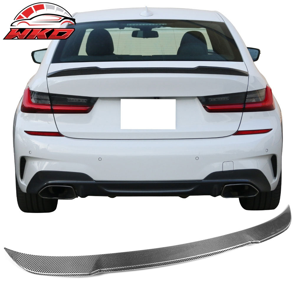 Fits 19-26 BMW G20 3-Series G80 M3 Carbon Fiber CS Style Rear Trunk Spoiler Wing