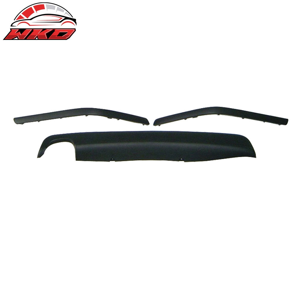 Fits 97-03 BMW E39 5-Series M5 Style Rear Bumper Cover W/Twin Muffler Single Out