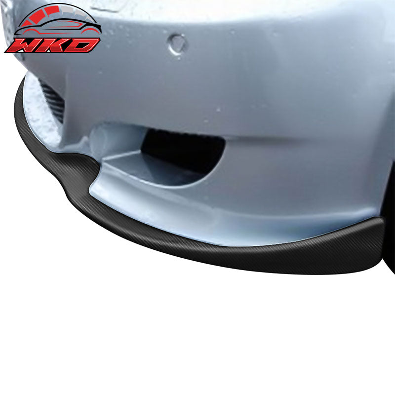 Fits 06-10 BMW 5 Series E60 M5 HM Style Front Bumper Lip Kit Matte Carbon Fiber