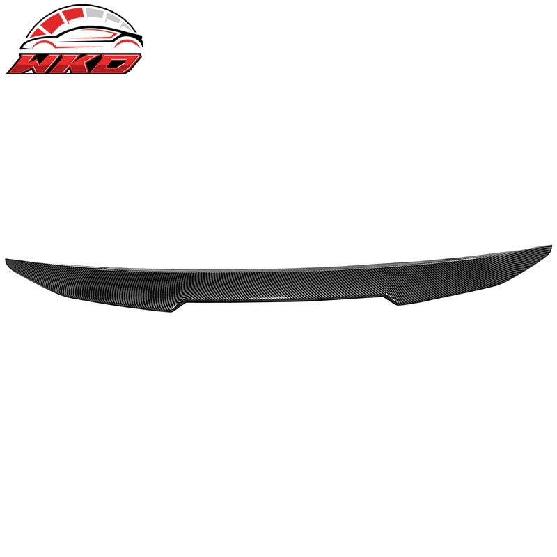 Fits 04-10 BMW E60 M5 Sedan PSM Style Carbon Fiber Print Trunk Spoiler Wing ABS
