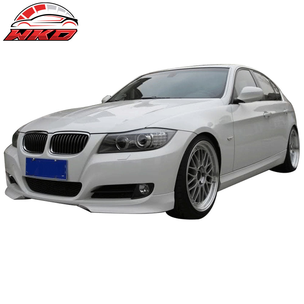 Fits 09-11 E90 LCI Painted #A34 Arctic Metallic Arktis Metallic Front Splitter