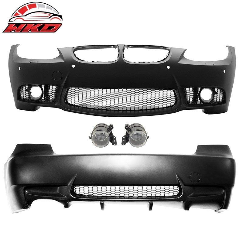 Fits 07-10 BMW E92 E93 3 Series M3 Style Fog Lamps Front & Rear Bumper Cover PP