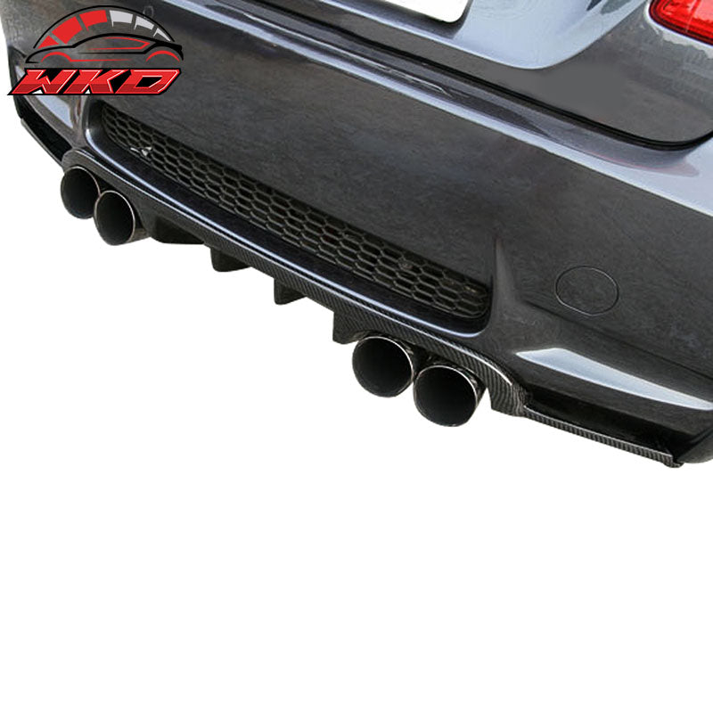 Fits 08-13 BMW E92 E93 M3 Rear Bumper Lip Diffuser - Matte Carbon Fiber