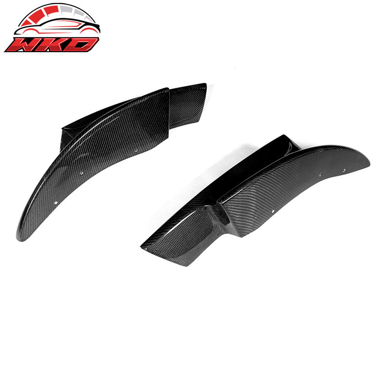 Fits 12-16 BMW F10 M5 RKP Style Front Bumper Lip Splitter 2PC Matte Carbon Fiber