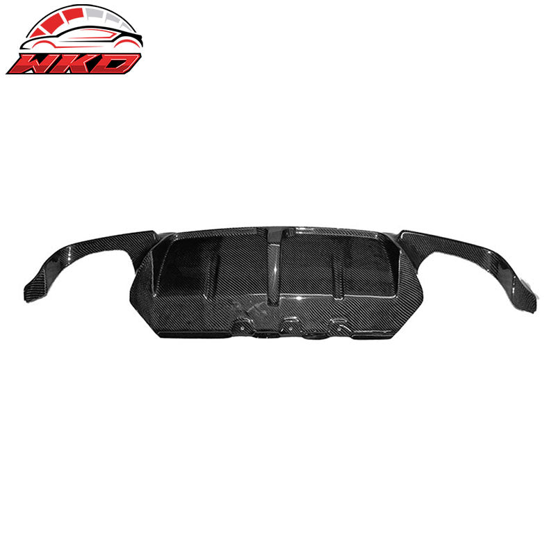 Fits 12-16 BMW F10 M5 Only 3D Style Rear Bumper Lip Diffuser - Carbon Fiber CF