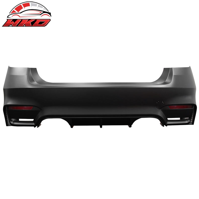 Fits 12-19 BMW F30 3-Series Sedan M3 M4 Style Rear Bumper Cover Replacement PP