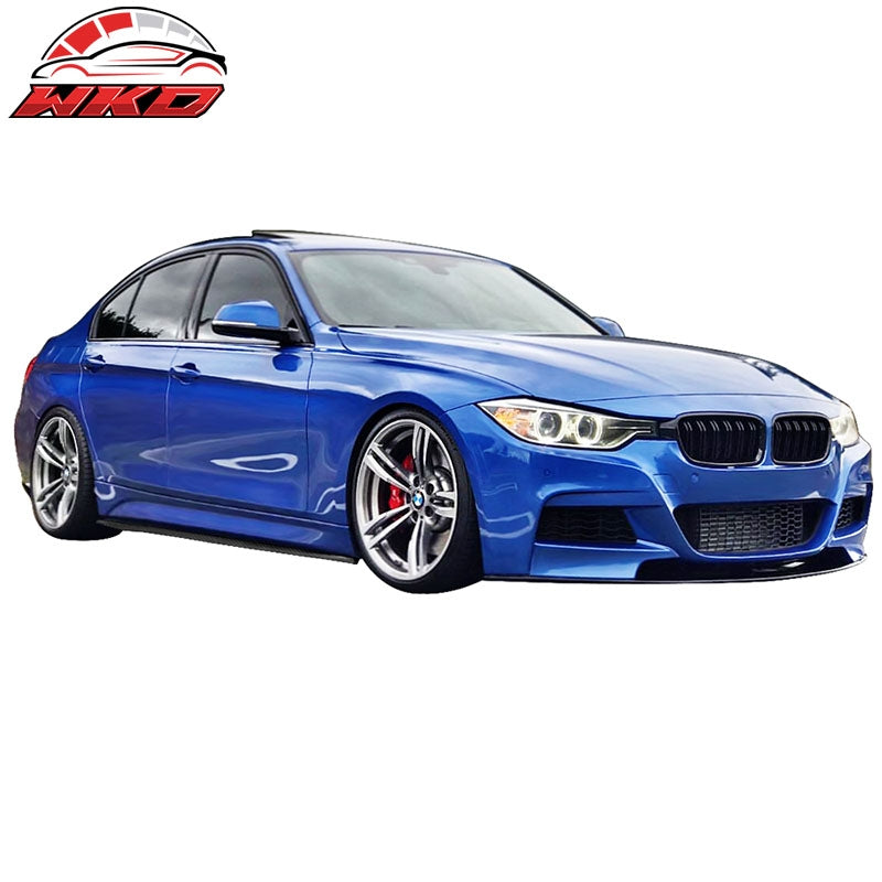 Fits 12-18 BMW F30 M-Tech M Sport Side Skirts Rocker Panels - Matte Carbon Fiber