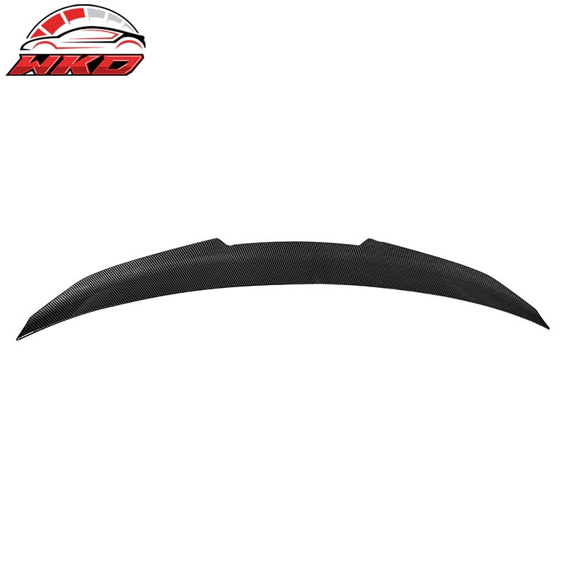 Fits 14-20 BMW F32 4-Series Coupe PSM Style Trunk Spoiler Lip Carbon Fiber Print