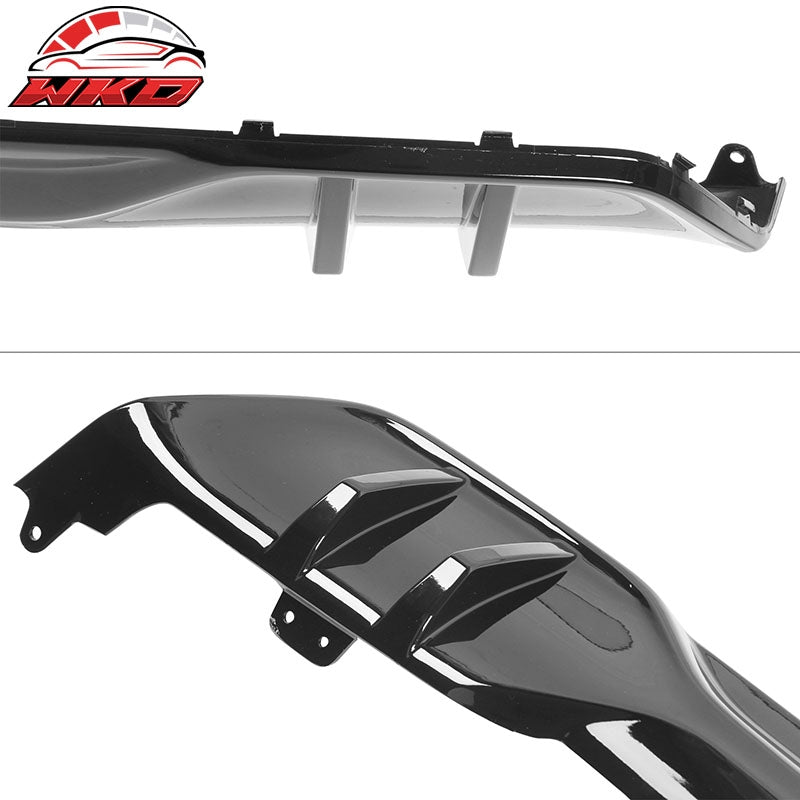 Fits 19-26 BMW G05 X5 M Sport Rear Bumper Lip Diffuser PP MP Style Gloss Black
