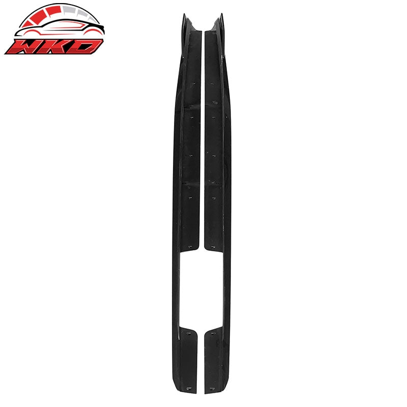 Fits 20-26 BMW G06 X6 M Sport Side Skirts IKON Style Gloss Black PP Rocker Panel