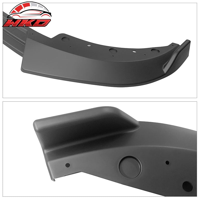Fits 19-22 BMW G20 3 Series Sport Line Matte Black Front Bumper Lip Spoiler 3PC