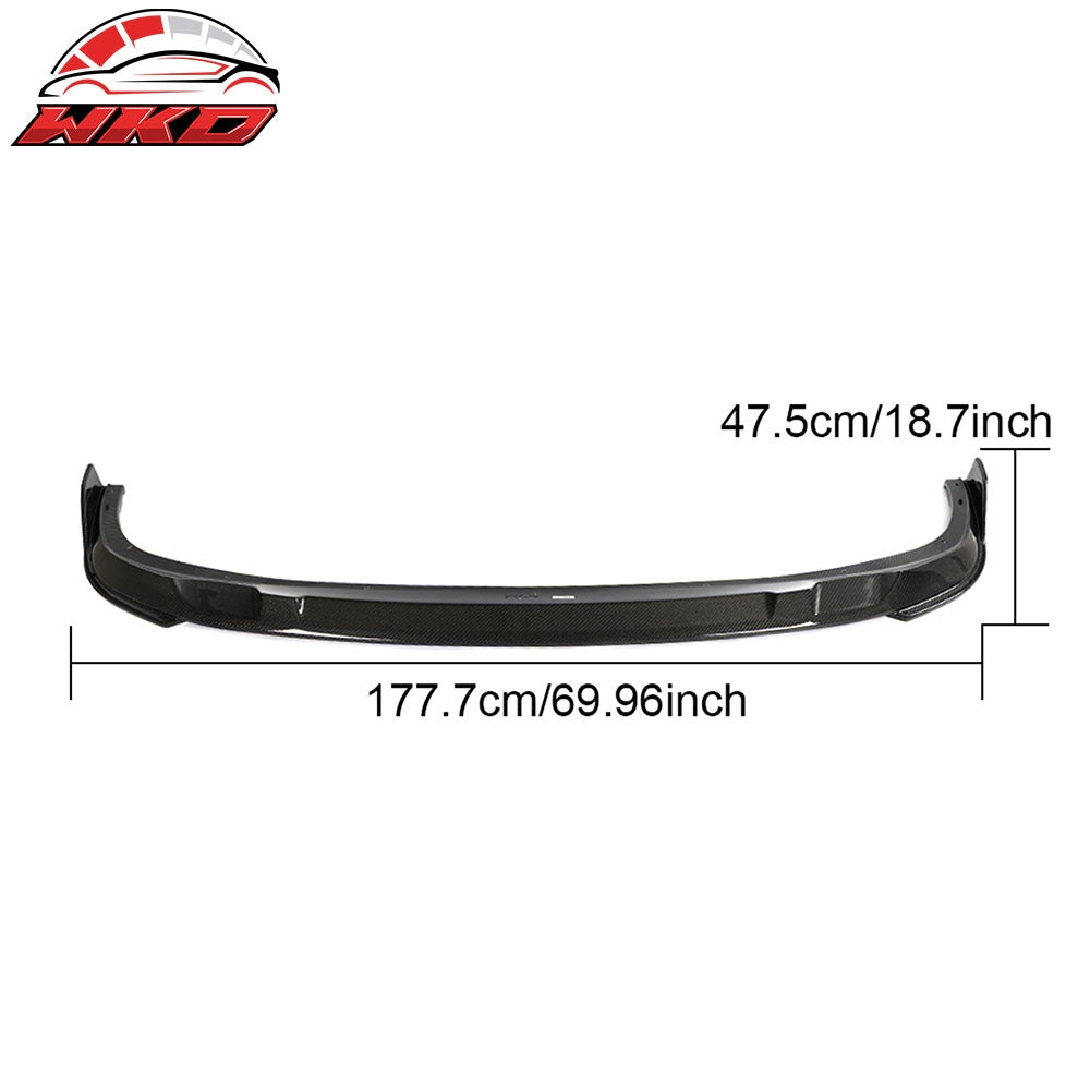 Fits 23-26 BMW G20 LCI M340i M Sport Carbon Fiber Front Bumper Lip 3D Style Kit