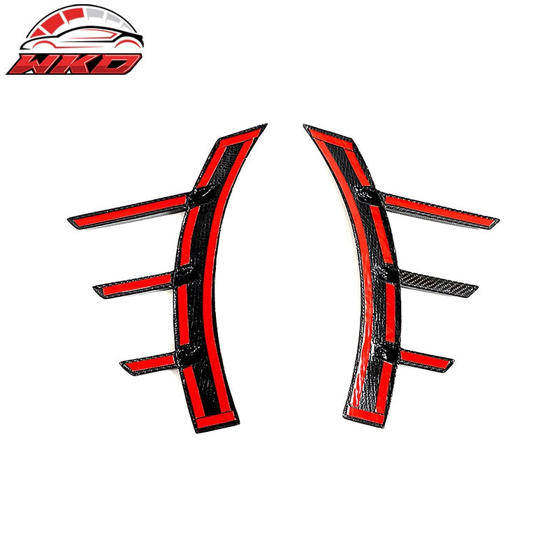 For 23-26 BMW G87 M2 Front Side Fender Spat M Performance Style Carbon Fiber Fin