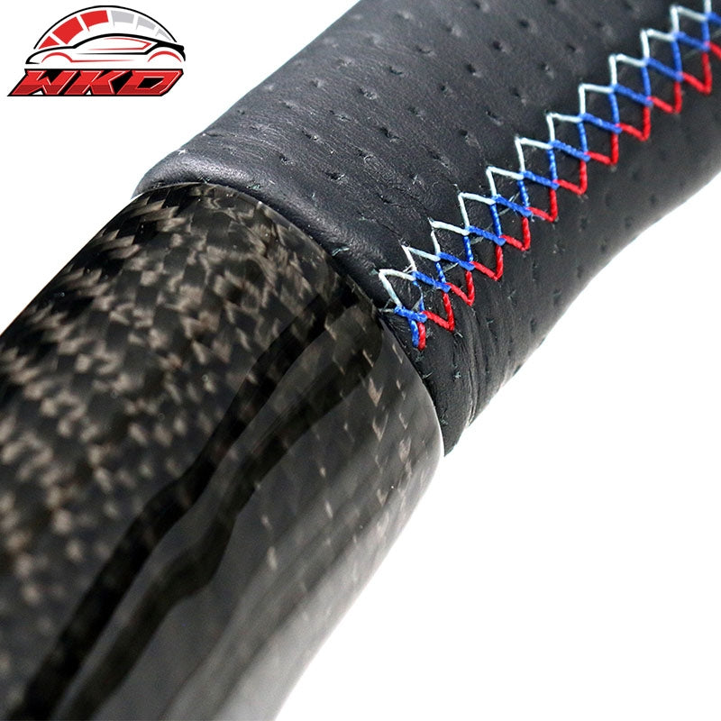 Fit 12-20 BMW F20 F22 F80 F82 M Steering Wheel CF+Perforated Leather+M Stitching