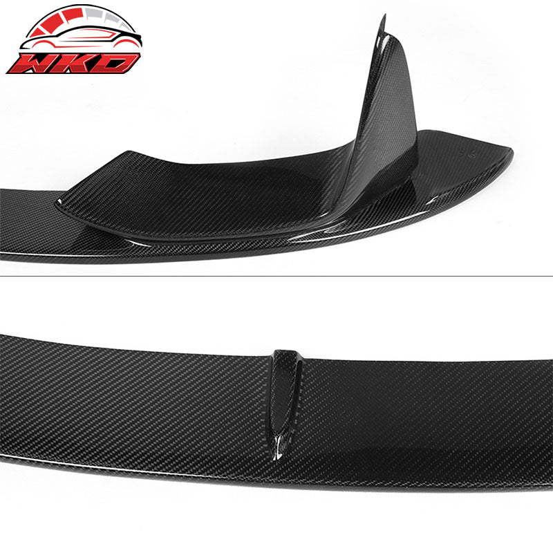 Fits 15-20 BMW F80 F82 M3 Performance Style Front Bumper Lip Matte Carbon Fiber