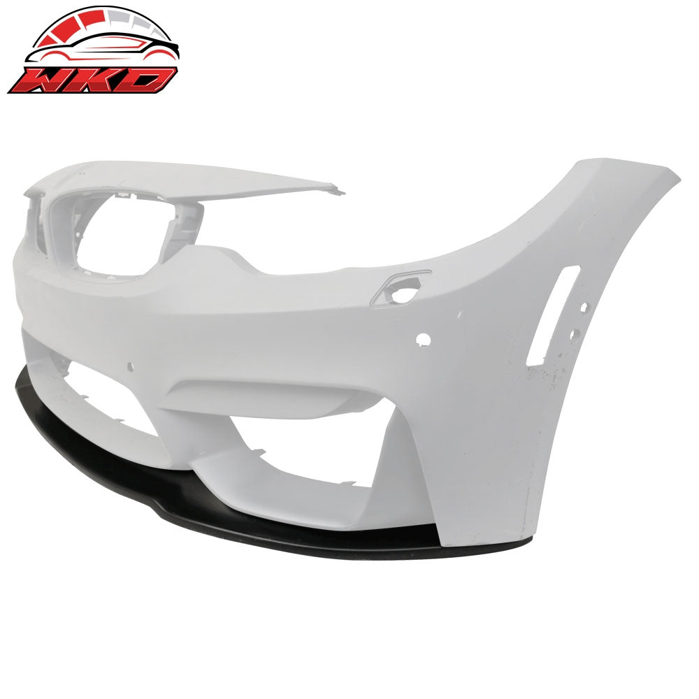 Fits 15-20 BMW F82 M3 M4 MDP Style Front Bumper Lip Spoiler - (PU)