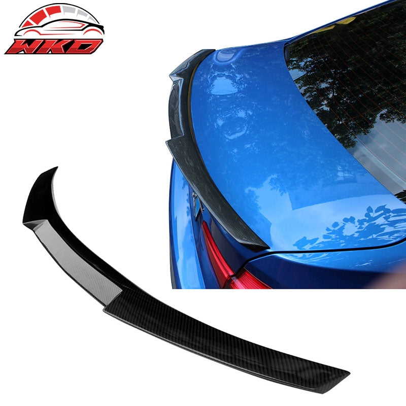 Fits 14-20 BMW F83 M4 F33 4-Series M4 Style Rear Trunk Spoiler Wing Carbon Fiber
