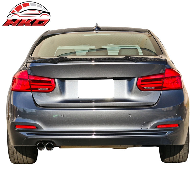 Fits 12-19 BMW F30 F80 3 Series M4 Style Trunk Spoiler Forged Matte Carbon Fiber
