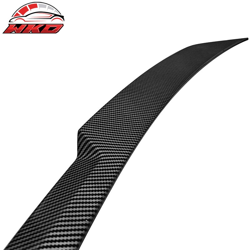 Fits 24-26 BMW G60 5 Series& I5& G90 M5 V Trunk Spoiler Carbon Fiber Print ABS
