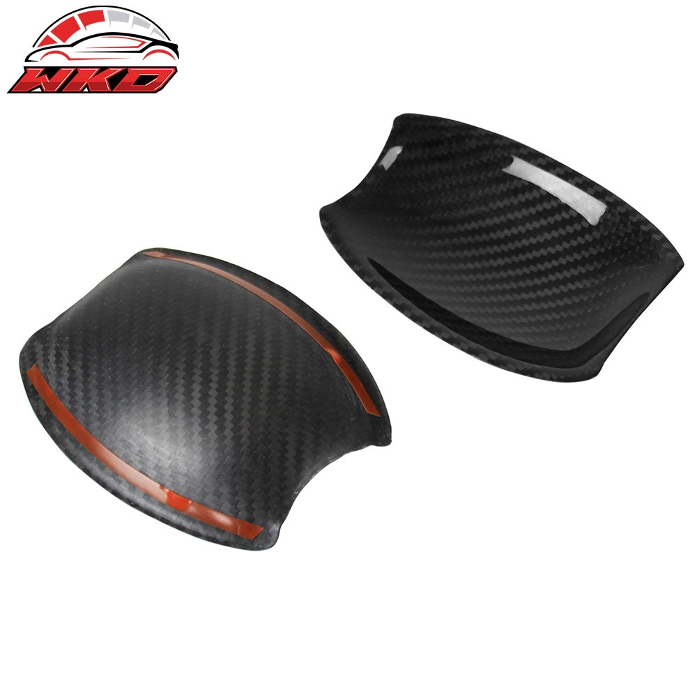 Fits 16-19 BMW X6 F16 X6M F86 Carbon Fiber Exterior Outside Door Bowl Cover Trim