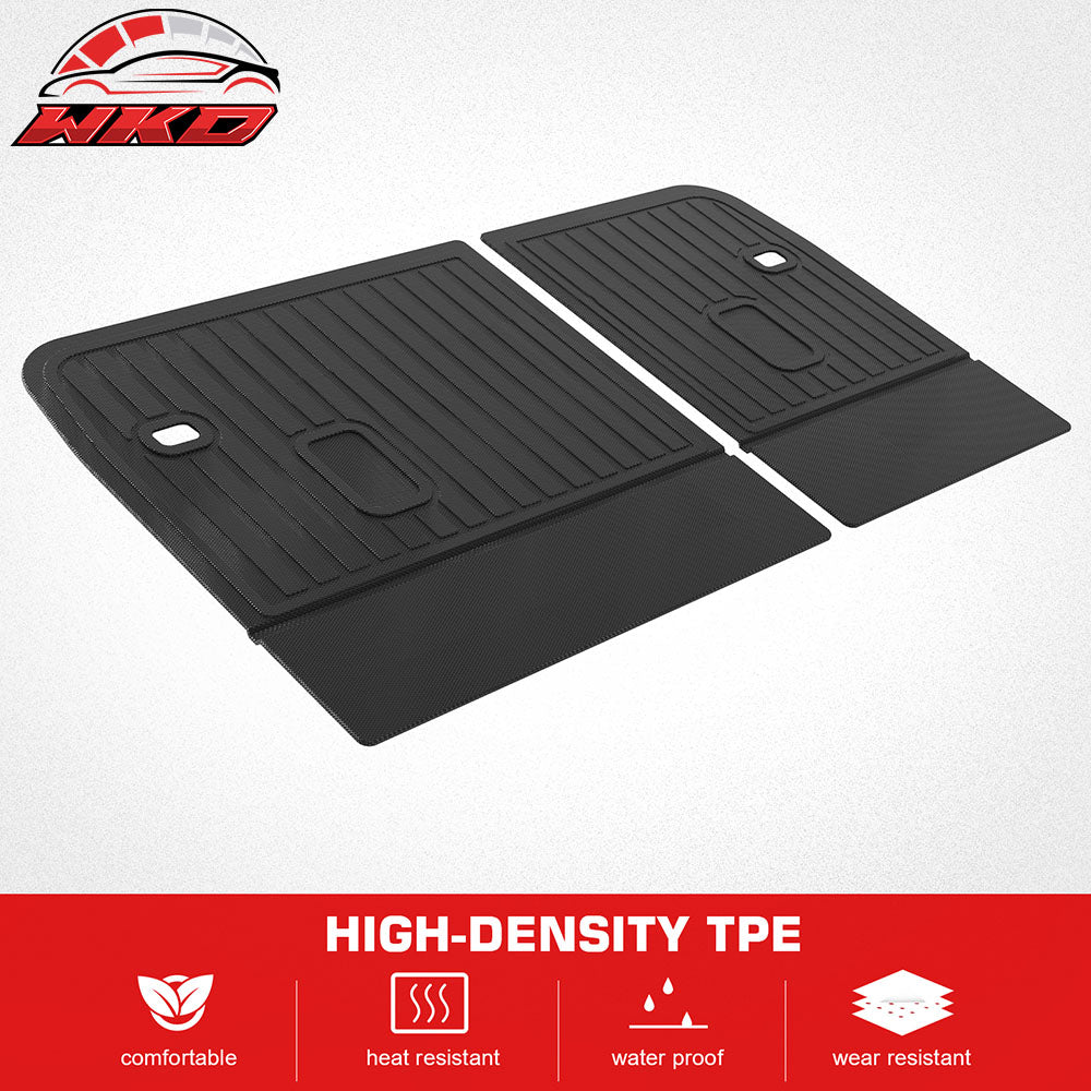 Fits 24-25 Mazda CX-90 7/8 Seats TPE Backrest Mats Rear Seat Back Cover 2PCS Set