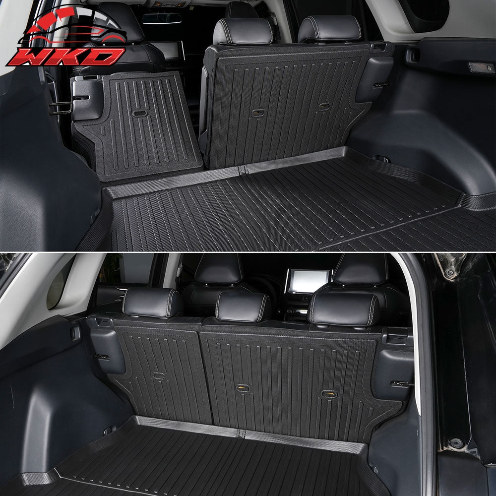 Fits 19-24 Toyota RAV4 2PCS TPE Backrest Mats Rear Seat Back Cover Liner Pad