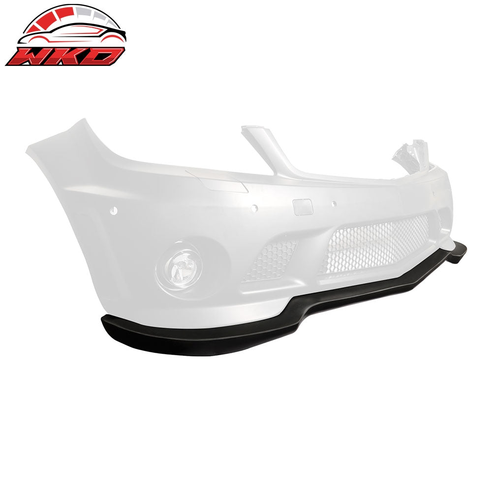 Fits 08-10 Benz C-Class W204 H Style Front Bumper Lip Spoiler Unpainted PP