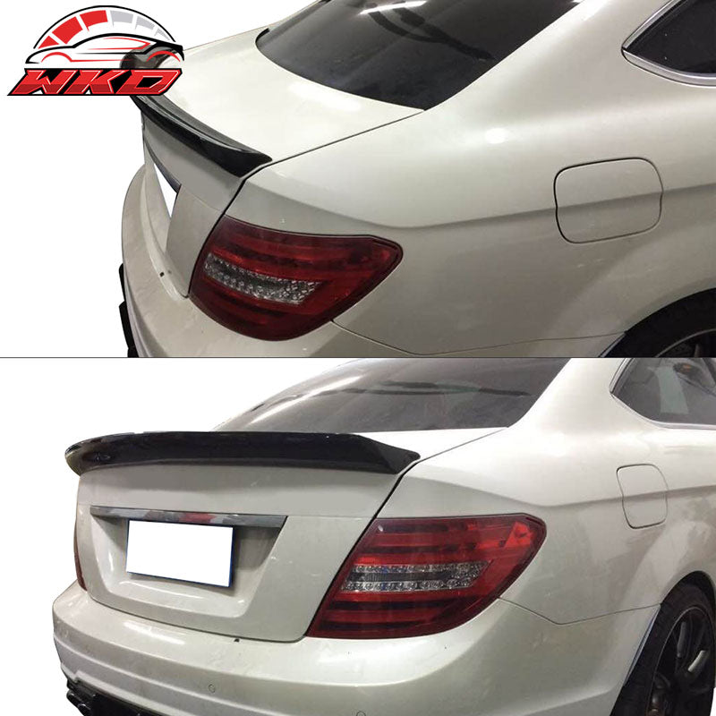 For 08-14 Benz C-Class W204 C350 C63 V Carbon Fiber Trunk Spoiler