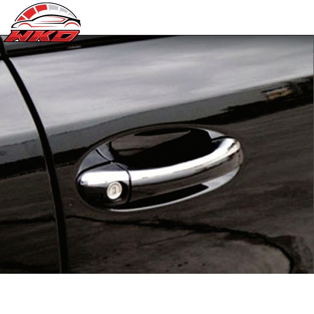Fits 01-07 Benz W203 C-Class & 03-09 W211 E-Class 4PCS Door Handle Cover Chrome