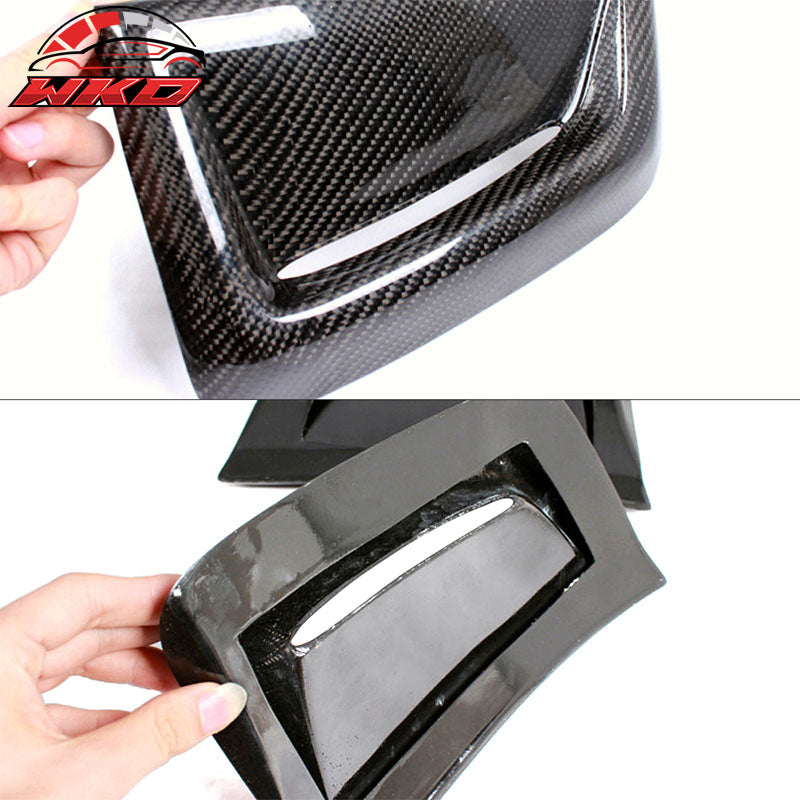 Fits 12-14 Benz W204 C63 AMG Front Bumper Side Air Vent Cover Carbon Fiber CF
