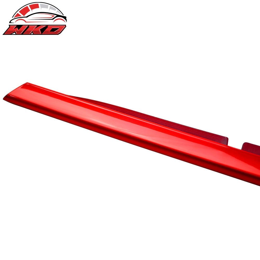 Fits 14-18 Benz W117 CLA-Class DTO Style Front Bumper Lip Trim Cover Painted Red