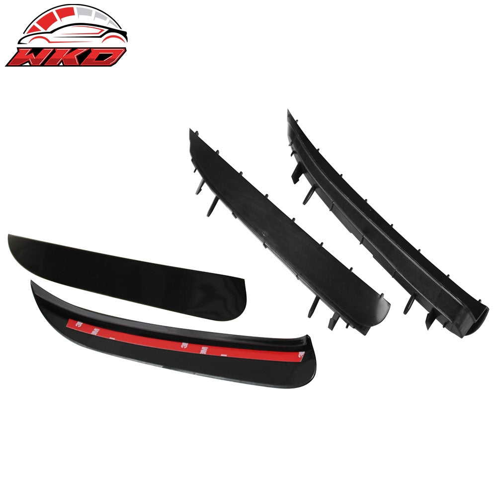 Fits 14-19 Benz W117 C117 CLA-Class D Style Rear Bumper Side Vent Canards #040