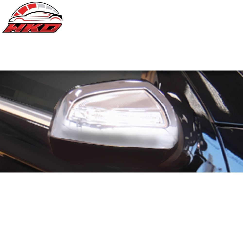 For 09-10 Benz GL-Class X164 Mirror Cover Overlay W/ Signal Light Cut-Out Chrome