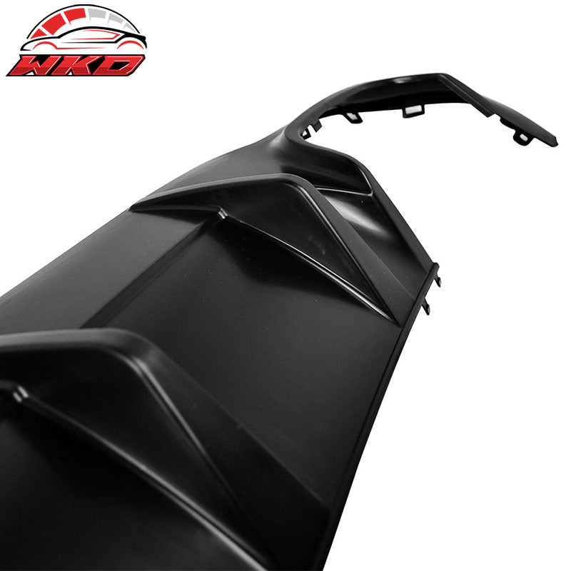 Fits 12-15 Benz C Class C204 W204 LCI Rear Bumper Lip Diffuser Kit ABS Unpainted