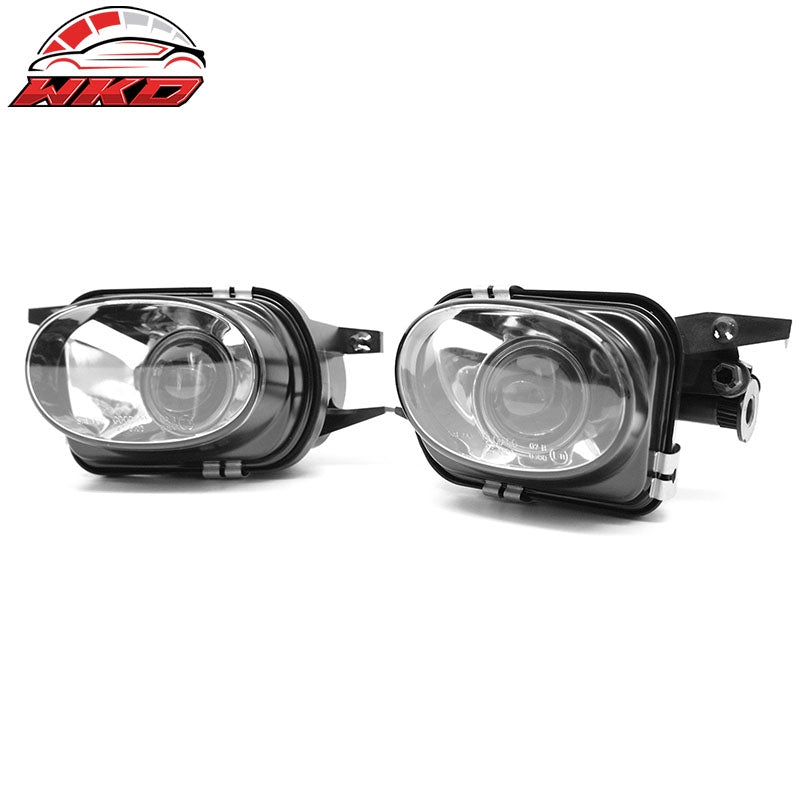Fits 01-07 Benz W203 C-Class Sedan Front Fog Lights Black Housing Clear Lens 2PC