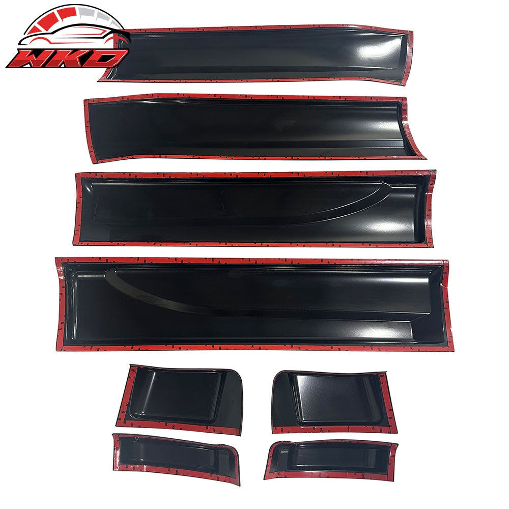 Fits 14-15 Toyota Tundra Side Body Molding Cladding Panel Kit Black ABS 8PCS