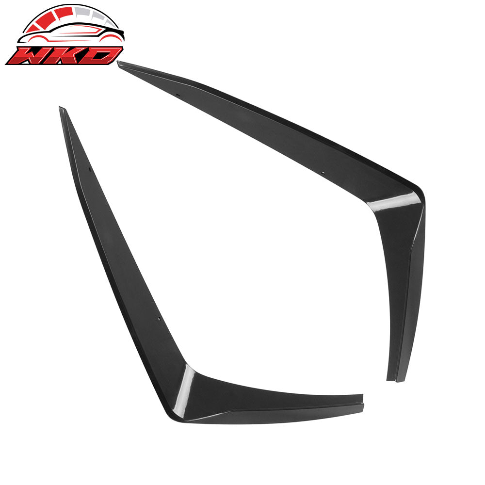 Fits 14-24 Chevrolet Camaro ZL1 Style Front Bumper Side Splitter Canards ABS 2PC