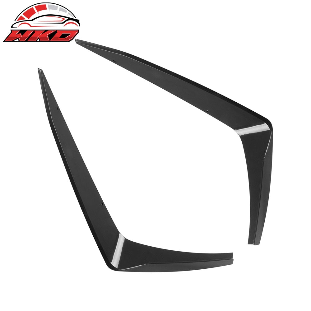 Fits 14-24 Chevrolet Camaro ZL1 Style Front Bumper Side Splitter Canards ABS 2PC